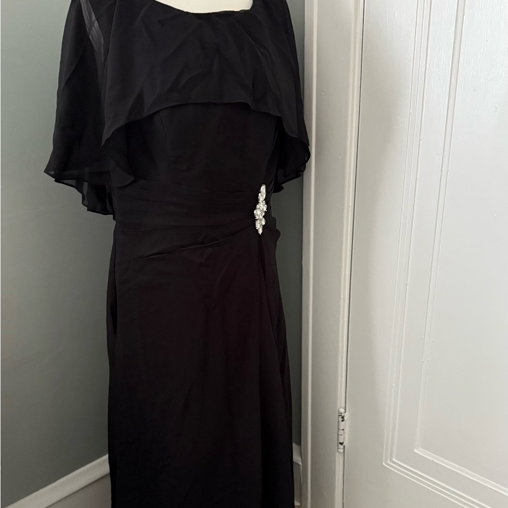Black Maxi Dress with Embellishment